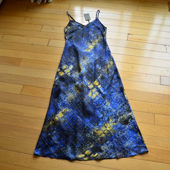 Allsaints Bryony Mirus Midi Slip Dress NWT Size US 6 - Picture 2 of 14